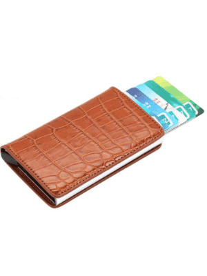 metalinis kortelių dėklas su rfid apsauga