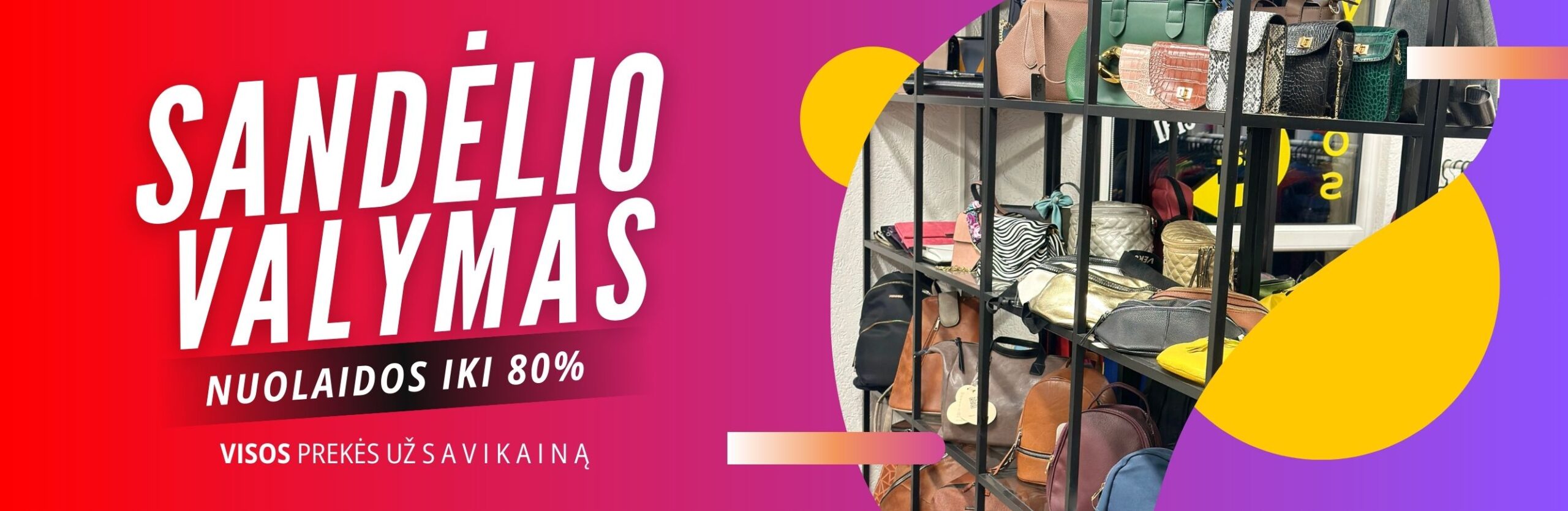 Sandelio valymas baneris